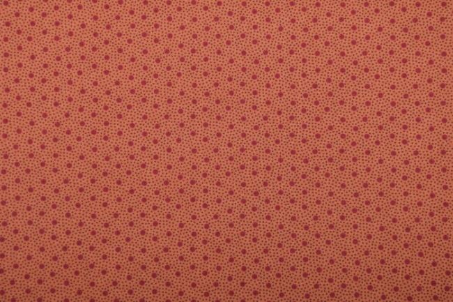 Americká bavlna na patchwork z kolekcie Spice it up v hrdzatej farbe s bodkami 38056-14
