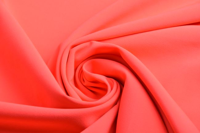 Látka na športové elastické nohavice/bundy vo svietivo ružovej farbe DEC005