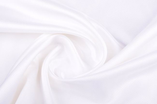 Podšívka polyesterová v bielej farbe s tkaným vzorom PD101