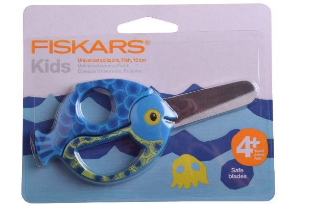 Detské nožnice Fiskars s dizajnom rybičky 13 cm 1003746