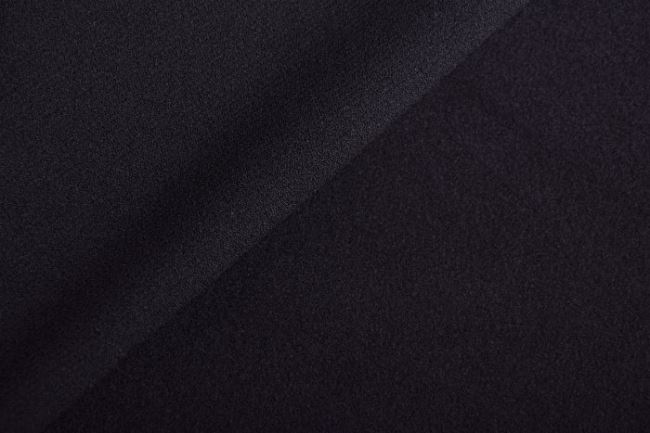 Silná kostýmová látka v čiernej farbe s jemným vlasom 0913/999