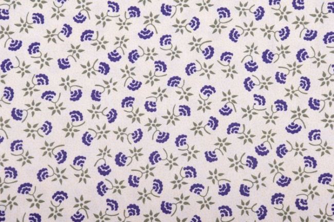 Americká bavlna na patchwork s jemnými bodkami a kvetmi 199PYOPM/02