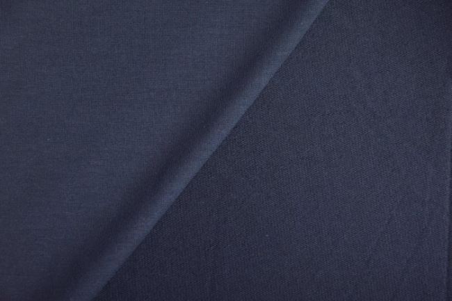 Bambusová teplákovina French Terry v tmavo modrej farbe 0901/600