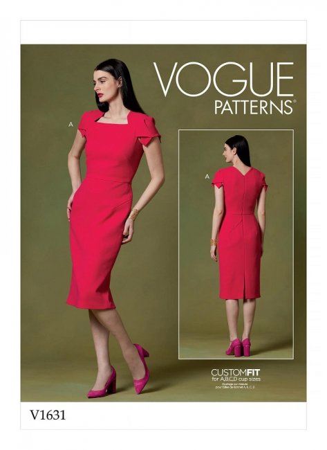 Strih Vogue na luxusné šaty vo veľ. 40-48 V1631-E5