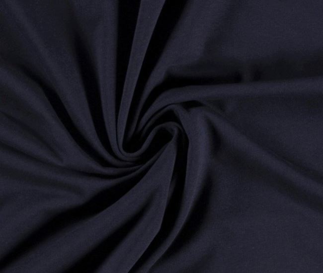 Bavlnený úplet v tmavo modrej farbe 10800/008