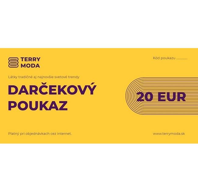 Darčekový poukaz v hodnote 20,- EUR DAR7