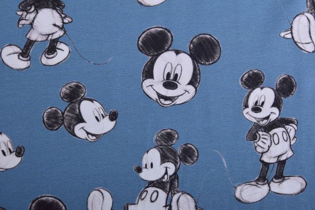 Bavlnený úplet s digitálnou potlačou Mickey Mouse 134.490.0001