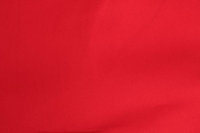 Bavlnený strečový satén v jasnej červenej farbe 03122/015