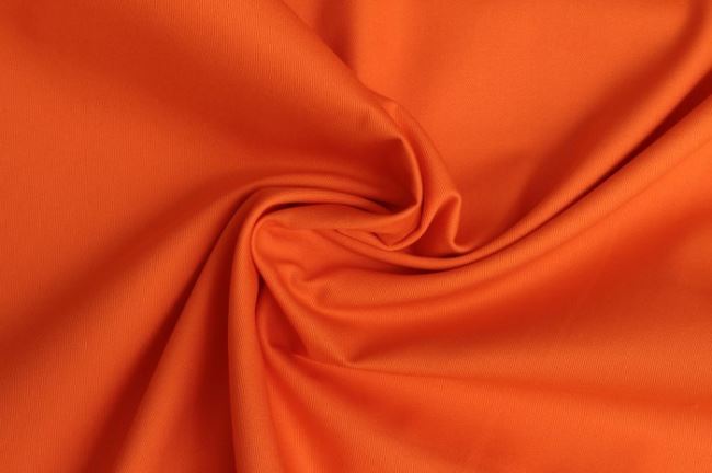Bavlnený keper v oranžovej farbe 02888/036