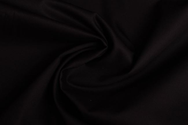 Bavlnený keper v čiernej farbe 02888/069