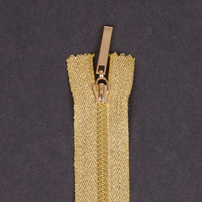 Kostený zlatý zips 16cm I-3KD-16XZ-032
