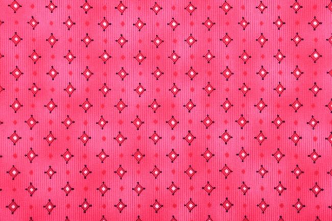 Americká bavlna na patchwork s ružovým vzorom ornamentov 199PYOPM/33