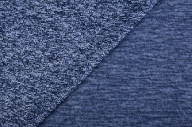 Melírovaná počesaná pletenina vo svetlo modrej farbe 03083/006