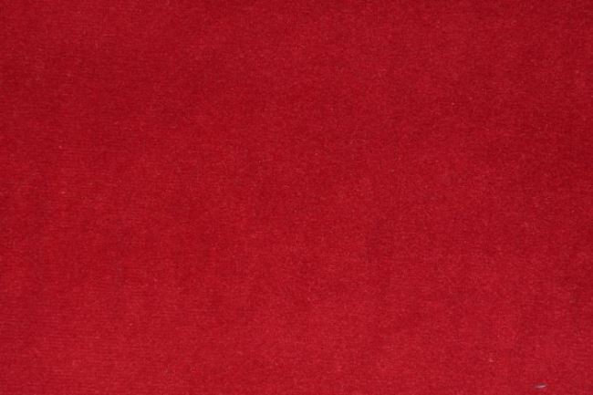 Dekoračný zamat v tmavo červenej farbe DS11