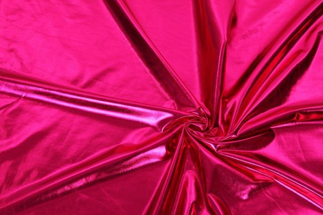 Lamé pletenina v ružovej farbe 09746/017