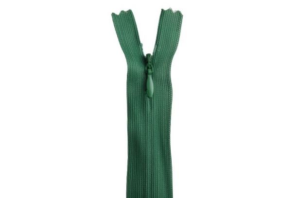 Skrytý zips v sýto zelenej farbe 20cm I-3W0-20-243