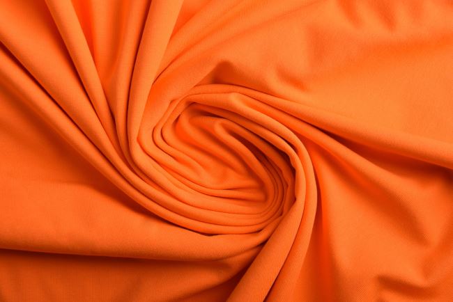 Bavlnený úplet v oranžovej farbe 03999/036