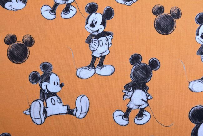 Bavlnený úplet s digitálnou potlačou Mickey Mouse 134.490.0004