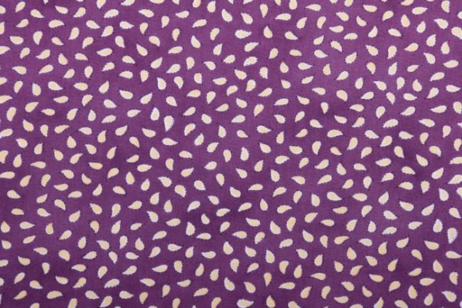 Americká bavlna na patchwork vo fialovej farbe s jemným kašmírovým vzorom 199PYOPM/14