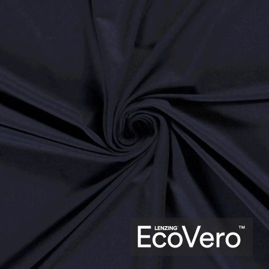 Viskózová teplákovina Eco Vero v námornícky tmavo modrej farbe 18501/008