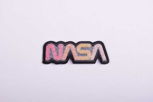 Nažehľovacia nášivka s nápisom NASA NA45P