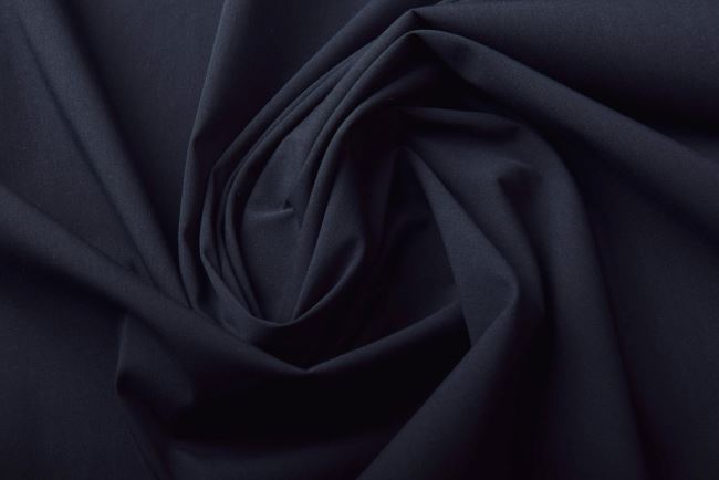 Strečová bavlna v tmavo modrej farbe MI136