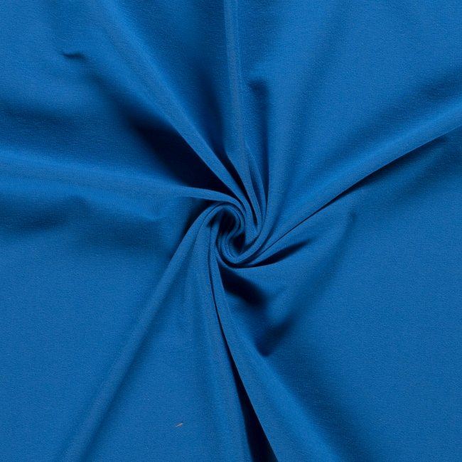 Bavlnený úplet v modrej farbe 05438/004