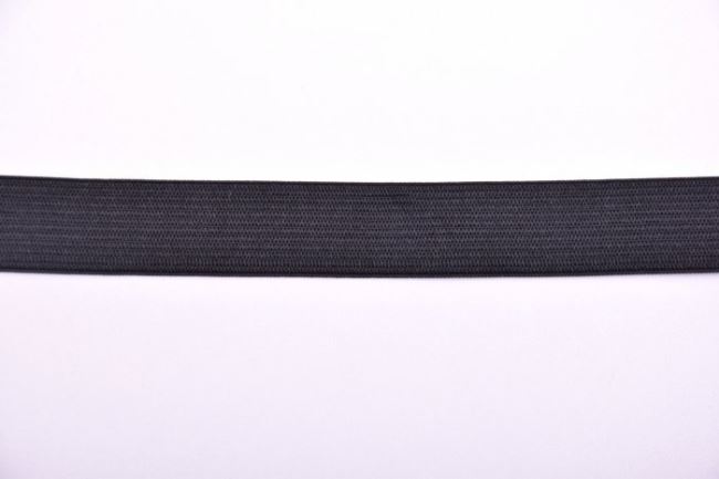 Bielizňová guma o šírke 20mm v čiernej farbe I-EL0-88020-332