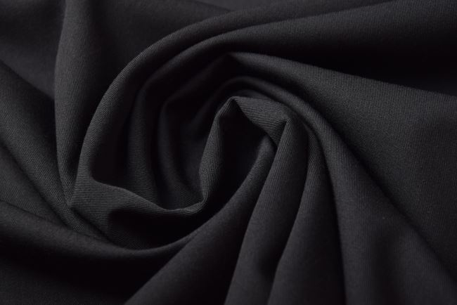 Kostýmová látka v čiernej farbe PL-KR50257/104
