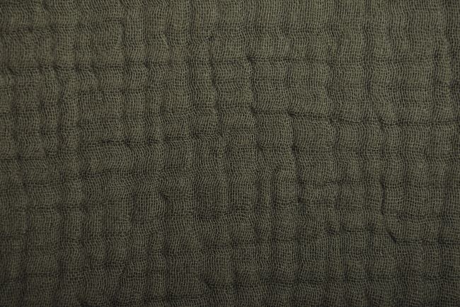 Štvorvrstvový mušelín v khaki farbe 186213