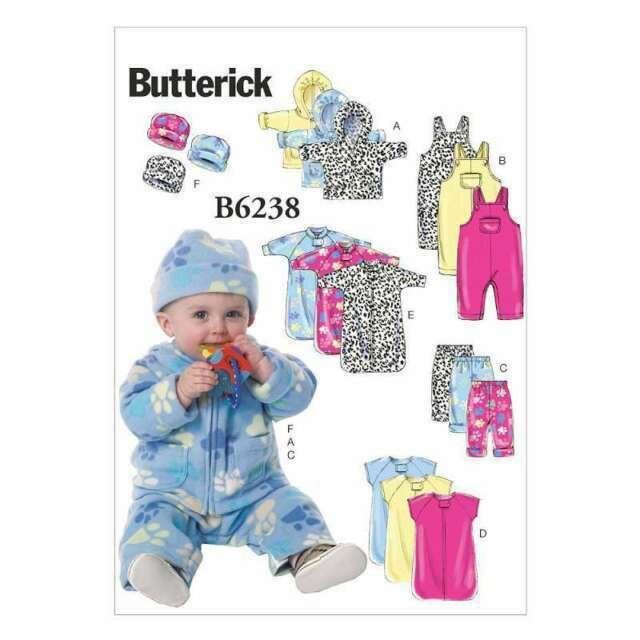 Strih Butterick na detský komplet vo veľkosti Nbn-Xlg B6238-YA5