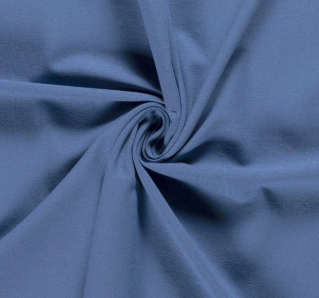 Bavlnený úplet v modrej farbe 10800/106