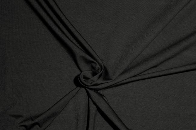 Bavlnený úplet v čiernej farbe TG77157