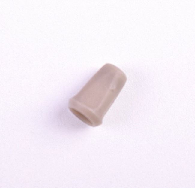 Plastová koncovka na šnúrky v šedej farbe K-B10-1480-292