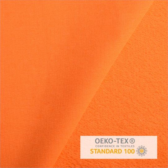 Teplákovina French Terry v oranžovej farbe RS0196/035D