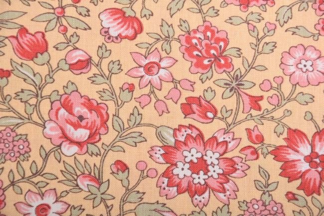 Americká bavlna na patchwork z kolekcie Jardin de Fleurs od French General 13894-16