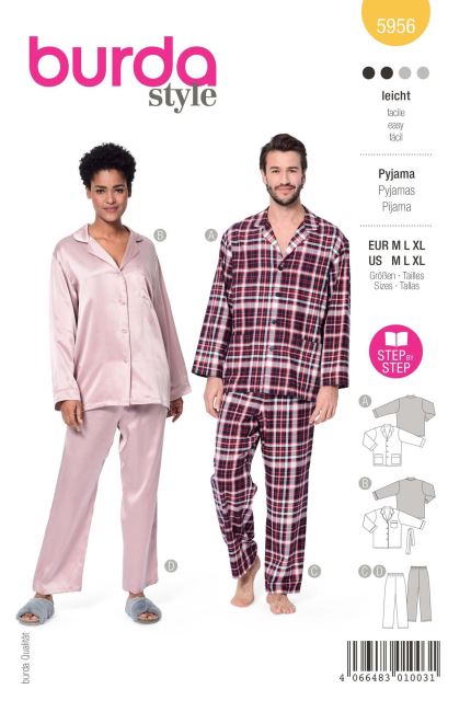 Strih na pyžamo vo vel. M,L,XL 5956