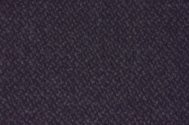 Kabátová látka v čiernej farbe s tkaným vzorom AB1621