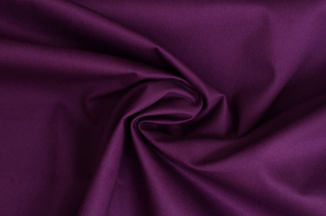Bavlnený keper vo fialovej farbe 02888/045