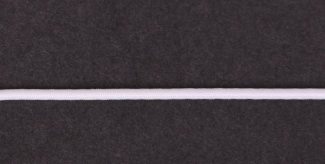 Biela okrúhla gumička o šírke 2 mm K-G50-88201-1