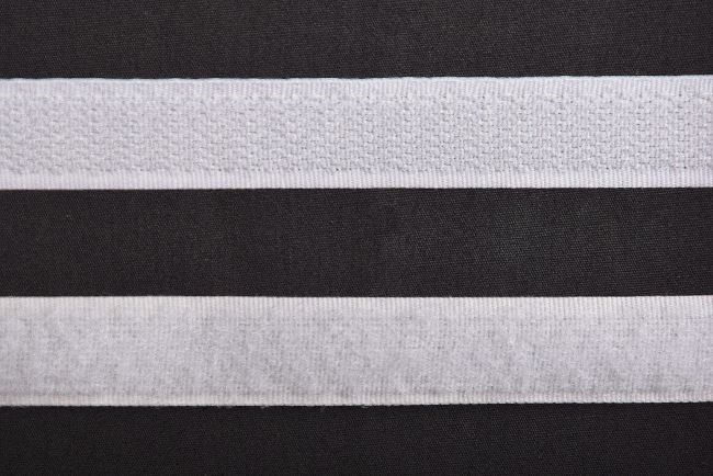 Suchý zips 16 mm v bielej farbe I-TR0-16-101