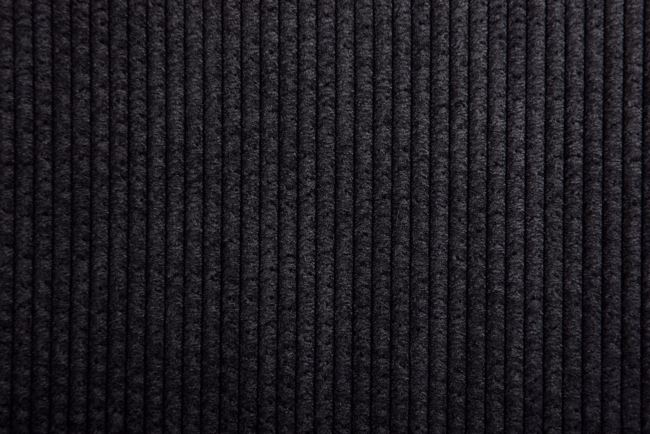 Praný menčester v čiernej farbe 16188/999