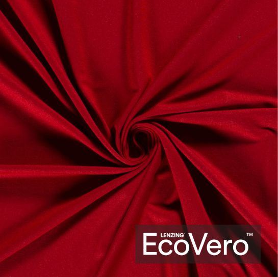 Viskózový úplet Eco Vero v červenej farbe 18500/014