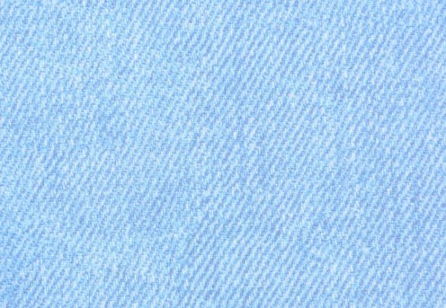 Teplákovina French Terry s modrým džínsovým vzhľadom 133874.0011