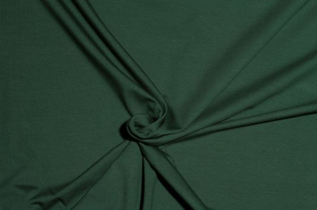 Bavlnený úplet v tmavo zelenej farbe 05438/028