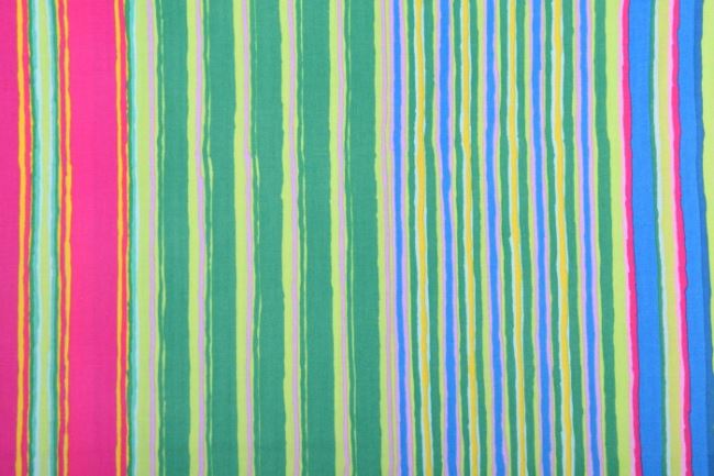 Americká bavlna na patchwork z kolekcie Free Spirit so vzorom farebných pruhov PWGP163