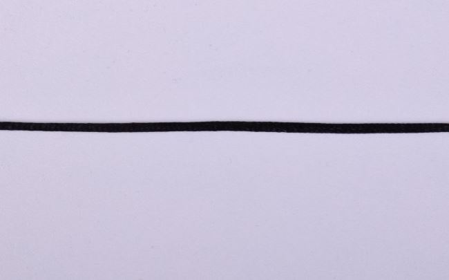 Lesklá šnúrka v čiernej farbe 11242