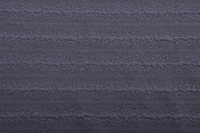 Silnejší úplet v tmavo šedej farbe s plastickým vzorom 10124/068