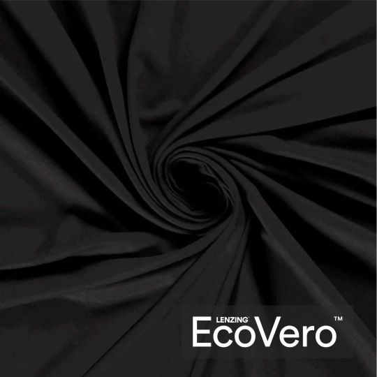 Viskózová teplákovina Eco Vero v čiernej farbe 18501/069
