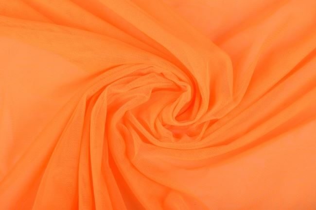 Jemný tyl v jasne oranžovej farbe 16030/F4